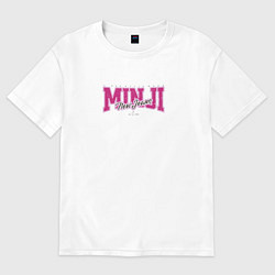 Футболка оверсайз женская Minji k-idols, цвет: белый
