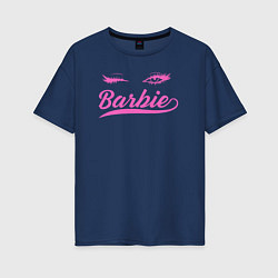Футболка оверсайз женская Barbie blink, цвет: тёмно-синий