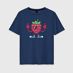 Женская футболка оверсайз Виноградный привет