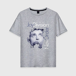 Женская футболка оверсайз Joy Division - Ian Curtis