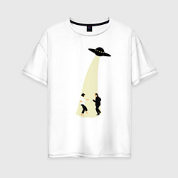 Женская футболка оверсайз Криминальное чтиво танец НЛО