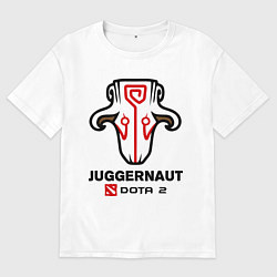 Футболка оверсайз женская Juggernaut Dota 2, цвет: белый