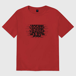 Футболка оверсайз женская Сокровище, цвет: красный