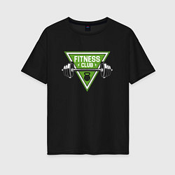 Женская футболка оверсайз Fitness club