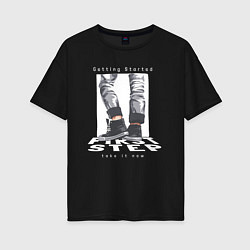 Женская футболка оверсайз First step streetwear