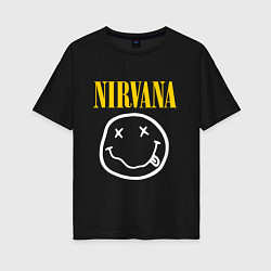 Женская футболка оверсайз Nirvana original