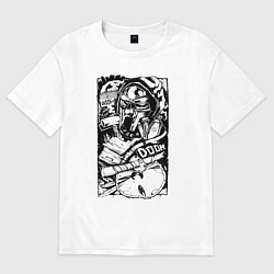 Женская футболка оверсайз Wu tang - Mf doom