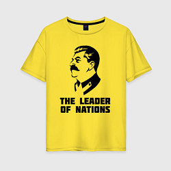 Женская футболка оверсайз Лидер наций