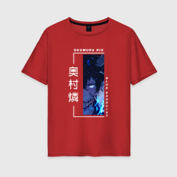 Женская футболка оверсайз Blue Exorcist - Okumura Rin