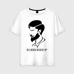 Женская футболка оверсайз Парикмахер Barbershop