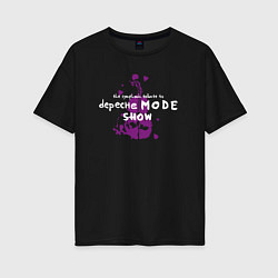 Женская футболка оверсайз Depeche Mode show