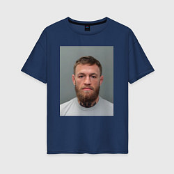 Футболка оверсайз женская Conor McGregor magshot, цвет: тёмно-синий