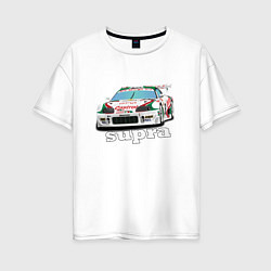 Женская футболка оверсайз Toyota Supra Castrol 36