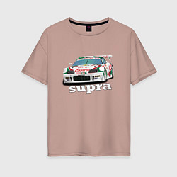 Женская футболка оверсайз Toyota Supra Castrol 36