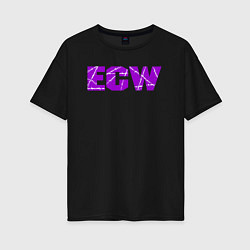 Женская футболка оверсайз Extreme Championship Wrestling