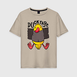 Женская футболка оверсайз Duck tape