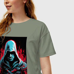 Футболка оверсайз женская Assassins creed классика, цвет: авокадо — фото 2