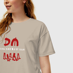 Футболка оверсайз женская Depeche Mode - Spirit shirt, цвет: миндальный — фото 2