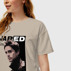 Футболка оверсайз женская Jared Joseph Leto 30 Seconds To Mars, цвет: миндальный — фото 2
