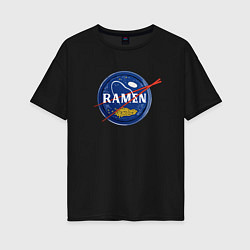 Женская футболка оверсайз Рамен в стиле NASA