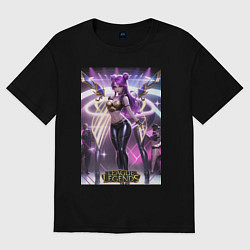 Футболка оверсайз женская League Of Legends Akali Kda, цвет: черный