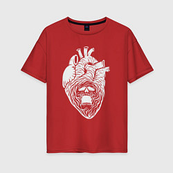 Женская футболка оверсайз Dead heart