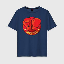 Женская футболка оверсайз Boxing fight