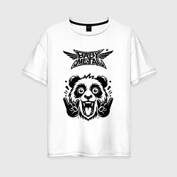 Женская футболка оверсайз Babymetal - rock panda