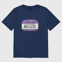 Женская футболка оверсайз Аутист