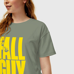 Футболка оверсайз женская The fall guy logo, цвет: авокадо — фото 2