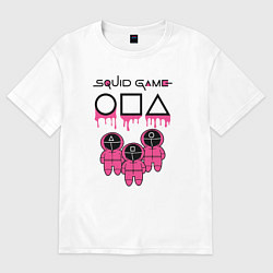 Футболка оверсайз женская Squid game, цвет: белый