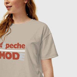 Футболка оверсайз женская Depeche Mode - Reward era, цвет: миндальный — фото 2