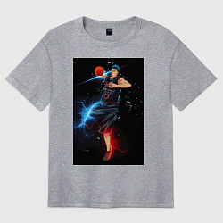 Футболка оверсайз женская Баскетбол Куроко Дайки Аоминэ, цвет: меланж