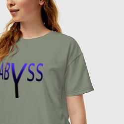 Футболка оверсайз женская Бездна, цвет: авокадо — фото 2