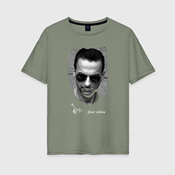 Женская футболка оверсайз Depeche Mode - Dave Gahan face