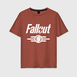 Женская футболка оверсайз Fallout - vault 33
