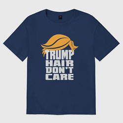 Женская футболка оверсайз Trump hair dont care