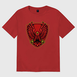 Женская футболка оверсайз Red hawk