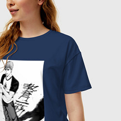 Футболка оверсайз женская Эйкити Онидзука учитель, цвет: тёмно-синий — фото 2