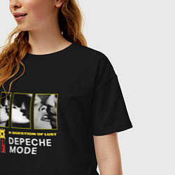 Футболка оверсайз женская Depeche Mode - Kisses lust, цвет: черный — фото 2