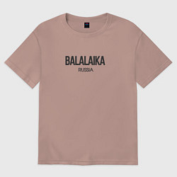 Футболка оверсайз женская Balalaika, цвет: пыльно-розовый