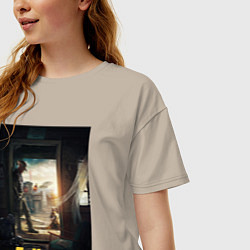 Футболка оверсайз женская Fallout - The Ghoul, цвет: миндальный — фото 2