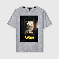Женская футболка оверсайз Fallout - The Ghoul