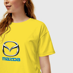 Футболка оверсайз женская Mazda sport brend, цвет: желтый — фото 2