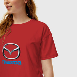 Футболка оверсайз женская Mazda sport brend, цвет: красный — фото 2