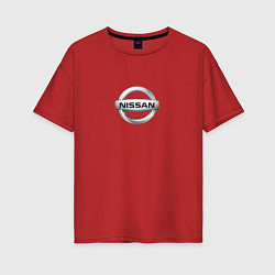 Женская футболка оверсайз Nissan brend