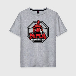 Женская футболка оверсайз MMA championship
