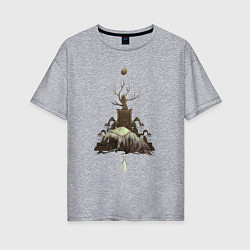 Футболка оверсайз женская Bloodborne - Викарий Амелия, цвет: меланж