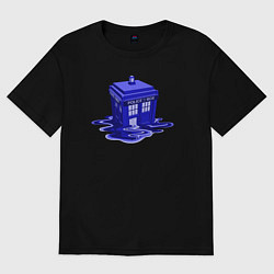 Женская футболка оверсайз Tardis ink