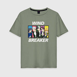 Женская футболка оверсайз Wind Breaker